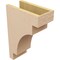 Ekena Millwork 6"W x 12"D x 18"H Classic Mediterranean Rough Cedar Woodgrain TimberThane Corbel, Primed Tan CORUR06X12X18MEDRCPR - alternate 3